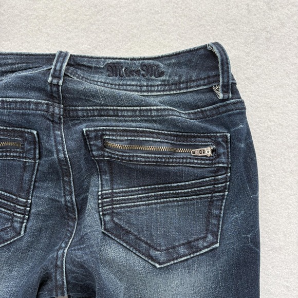 Miss Me Denim - Miss Me Signature Skinny Jeans Womens 26 Blue Dark Wash Mid Rise Stretch Denim